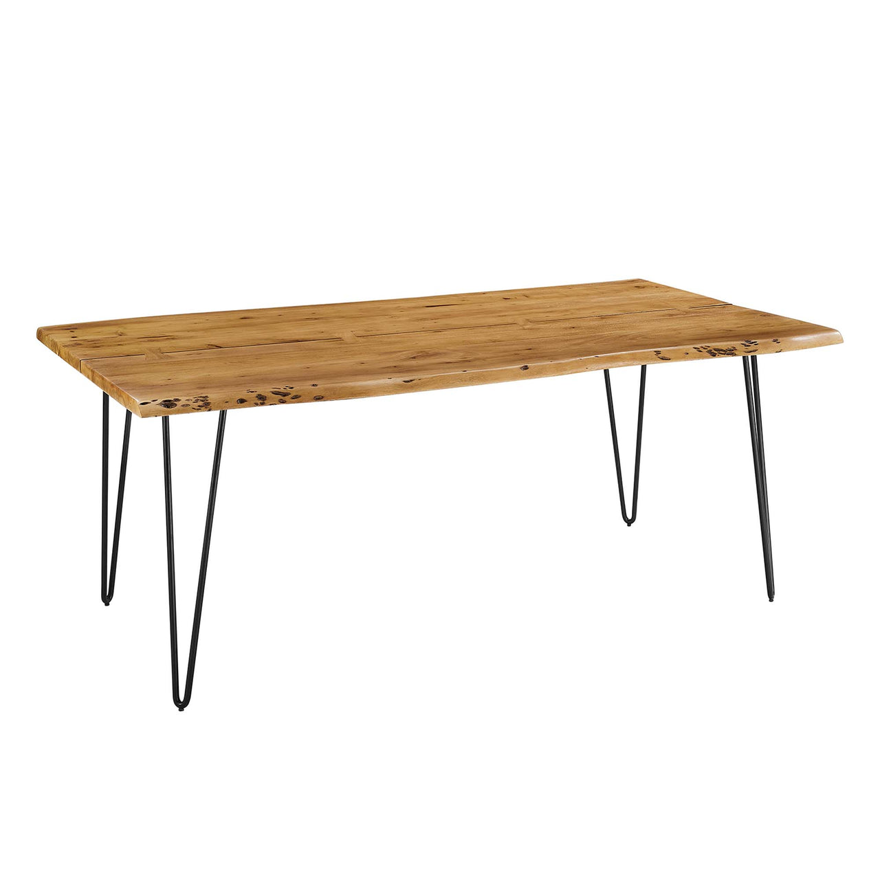 Havenwood Live Edge Acacia Dining Table, Medium, Natural Wood