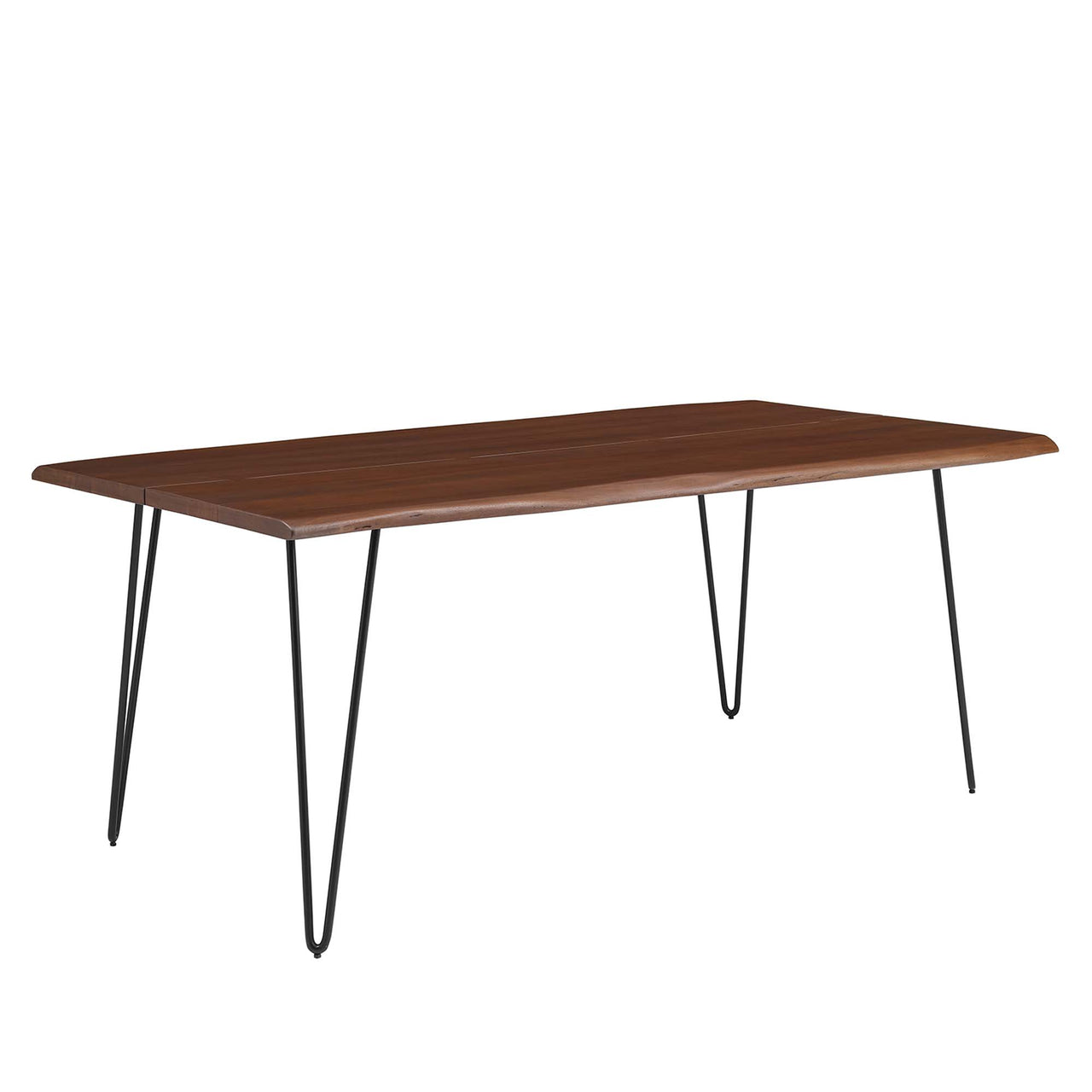 Havenwood Live Edge Acacia Dining Table, Medium, Walnut