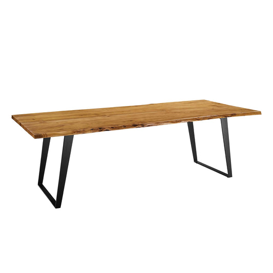 Avassa Live Edge Acacia Dining Table, Large, Natural Wood