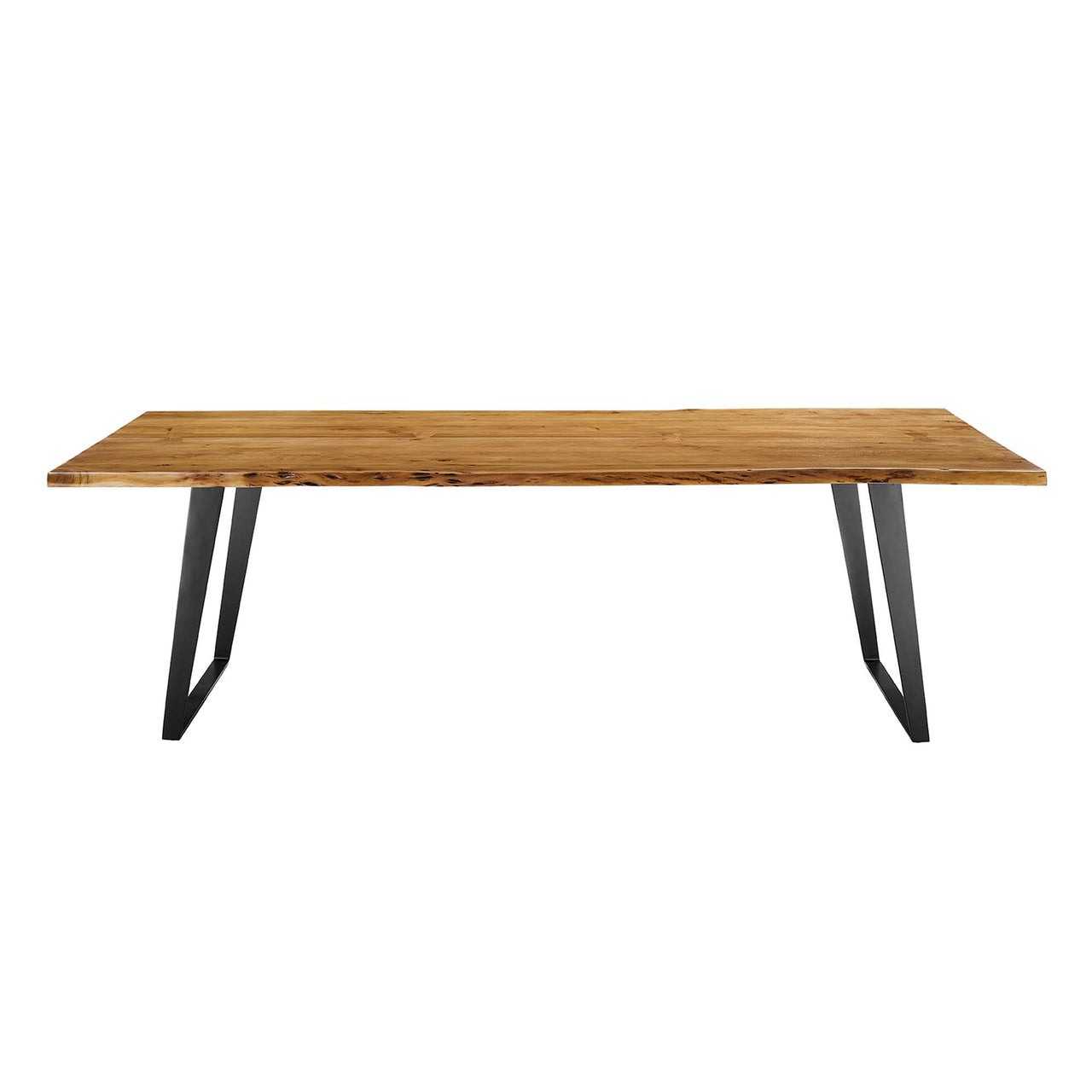 Avassa Live Edge Acacia Dining Table, Large, Natural Wood