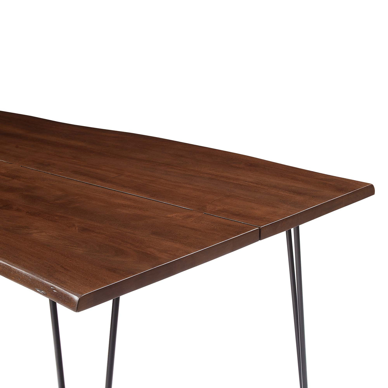 Havenwood Live Edge Acacia Dining Table, Large, Walnut