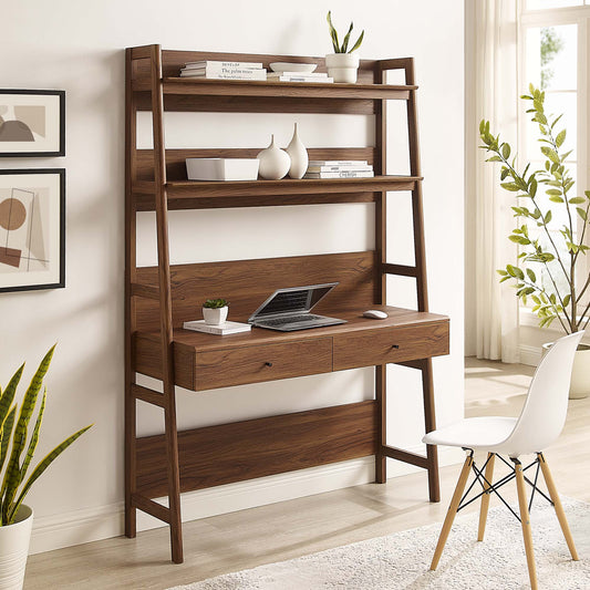 Scaffold Office Desk, Walnut