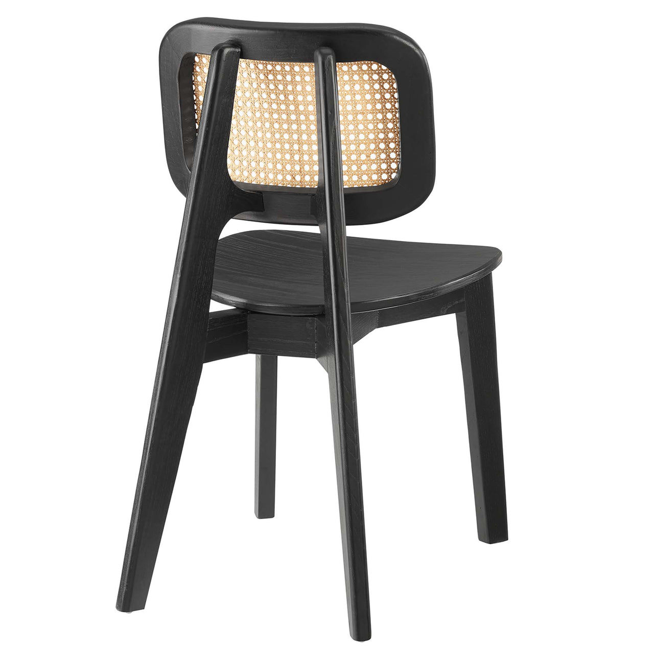 Lattice Dining Chair Set of 2, Black