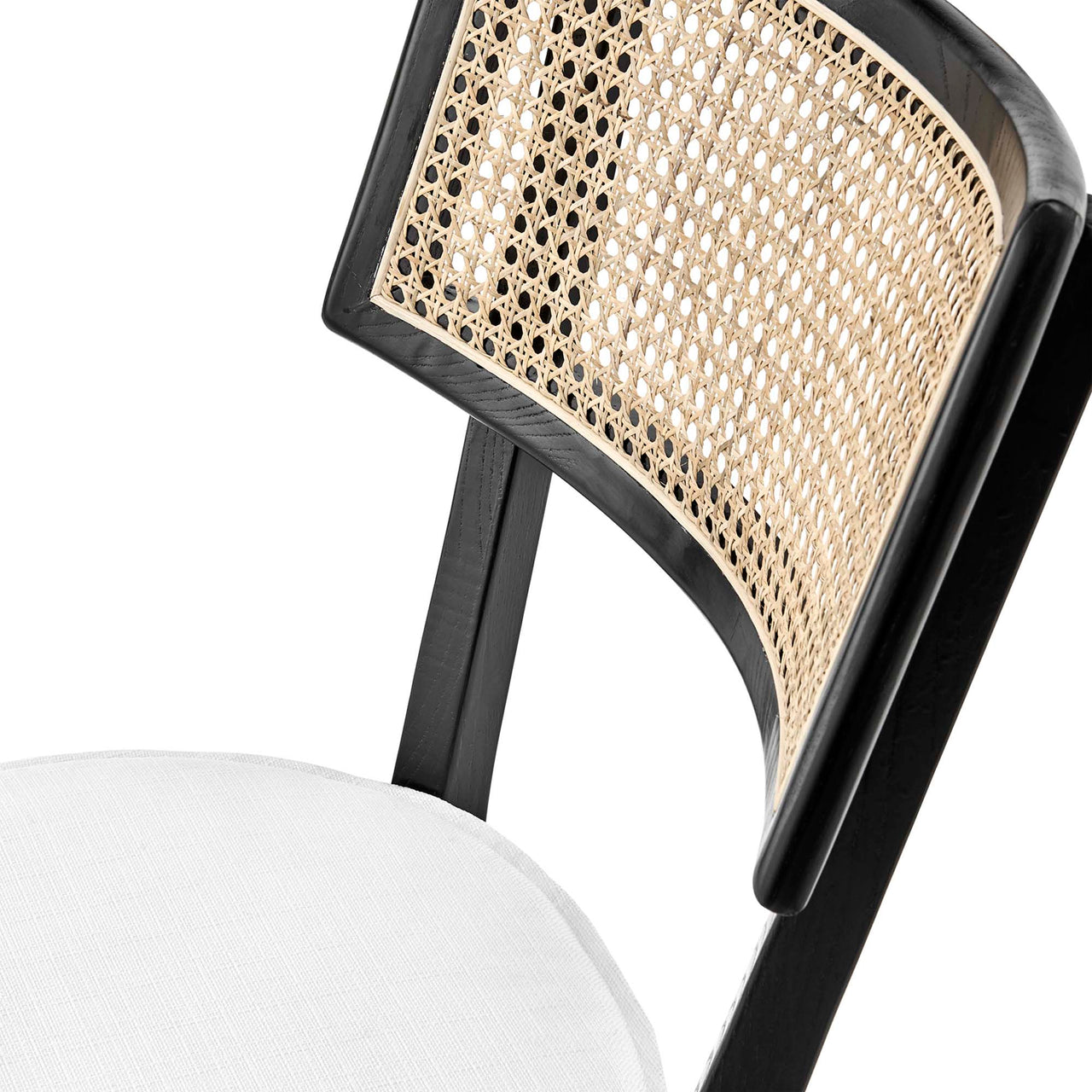 Carriselle Dining Chair Set of 2, Black & White