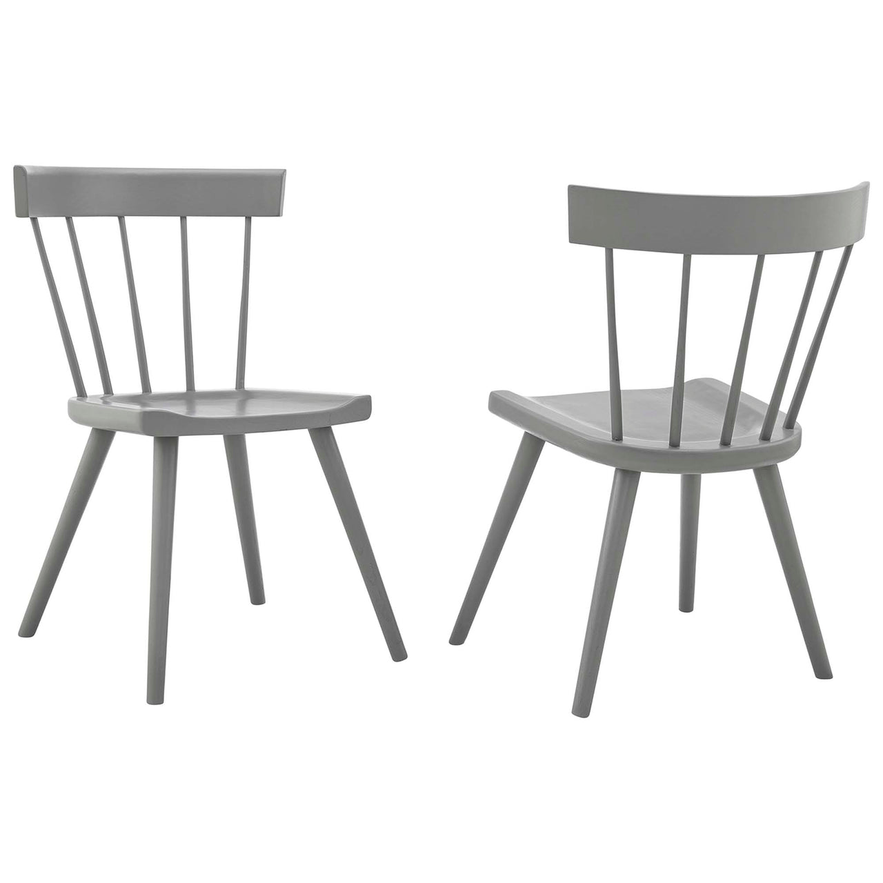 Goldilocks Dining Chair Set of 2, Light Gray