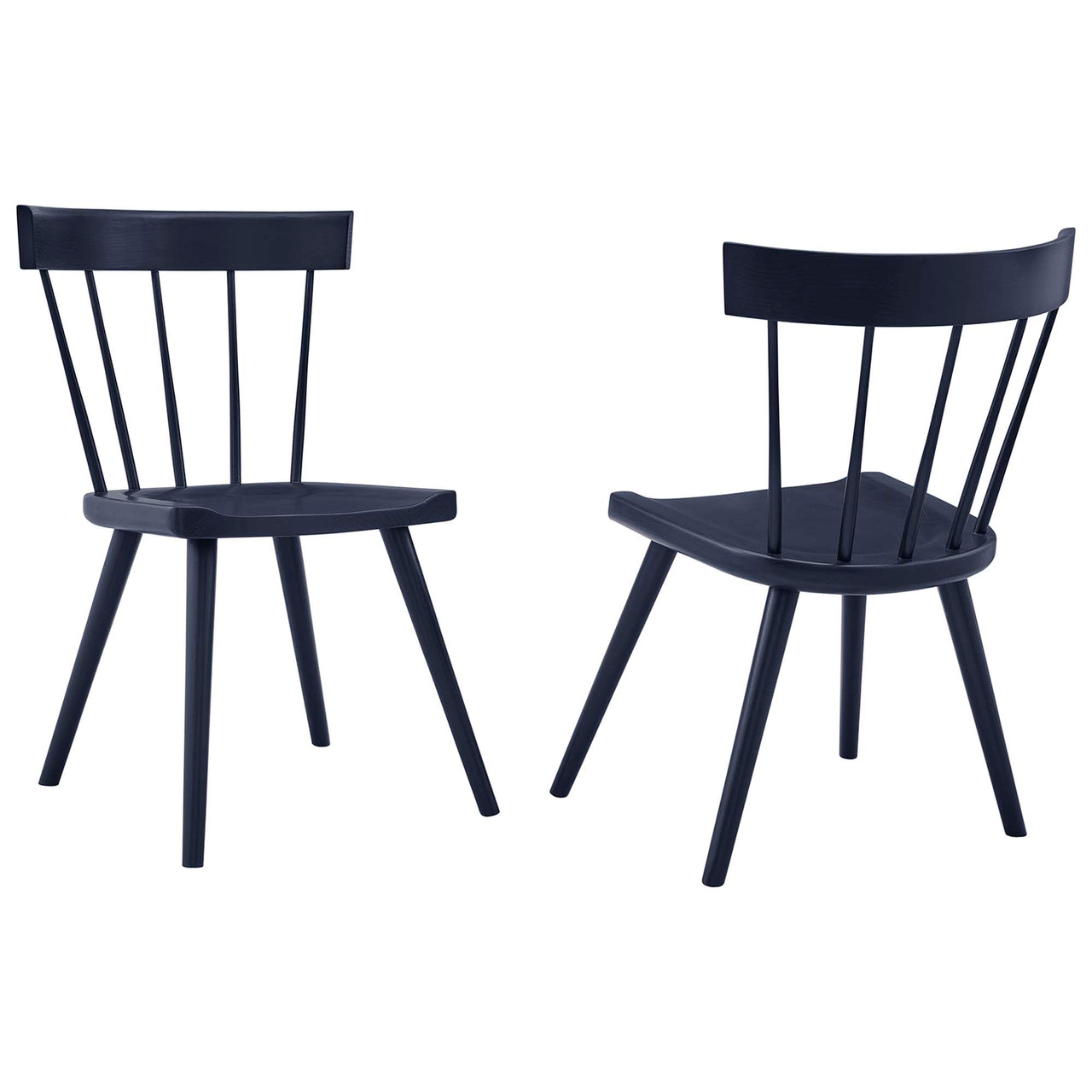 Goldilocks Dining Chair Set of 2, Dark Blue