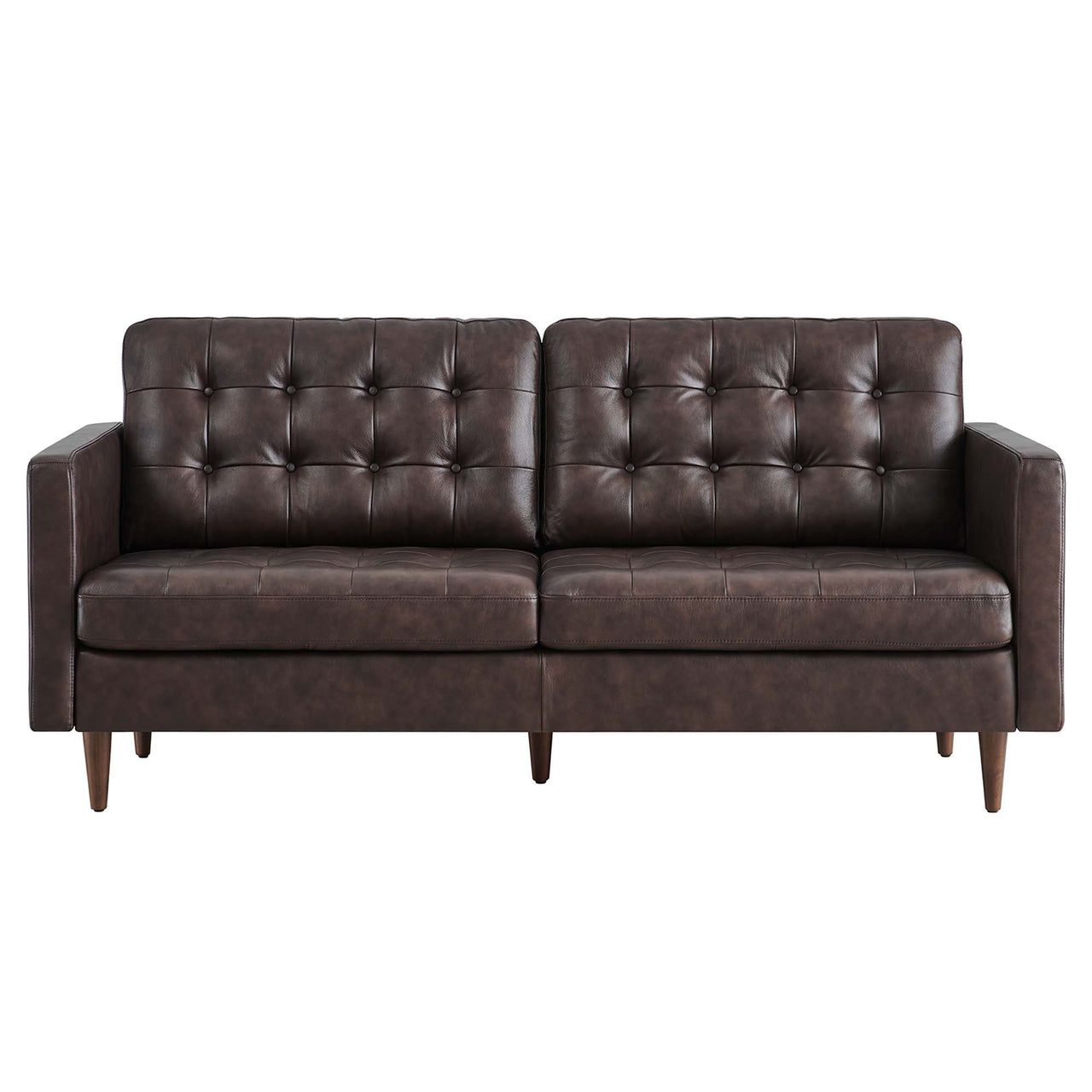 Lucera Leather Sofa, Brown