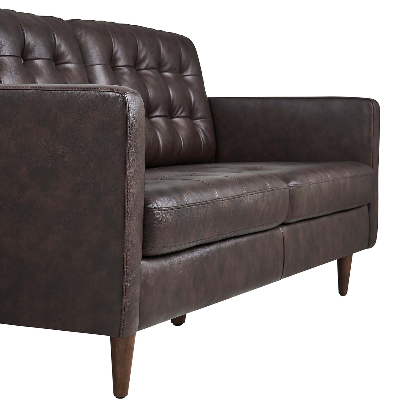 Lucera Leather Sofa, Brown