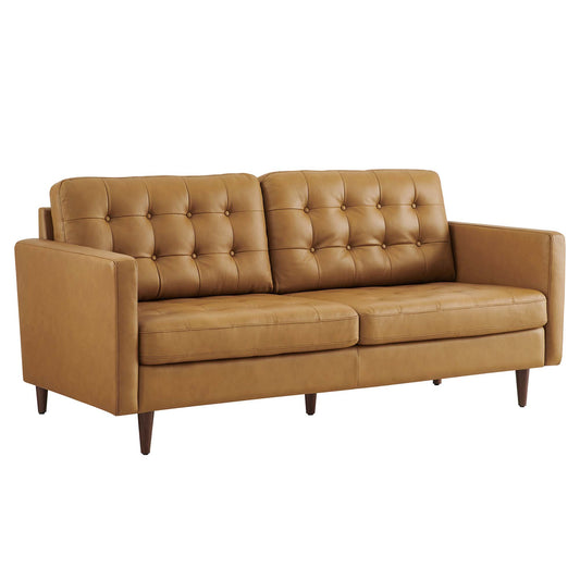 Lucera Leather Sofa, Tan