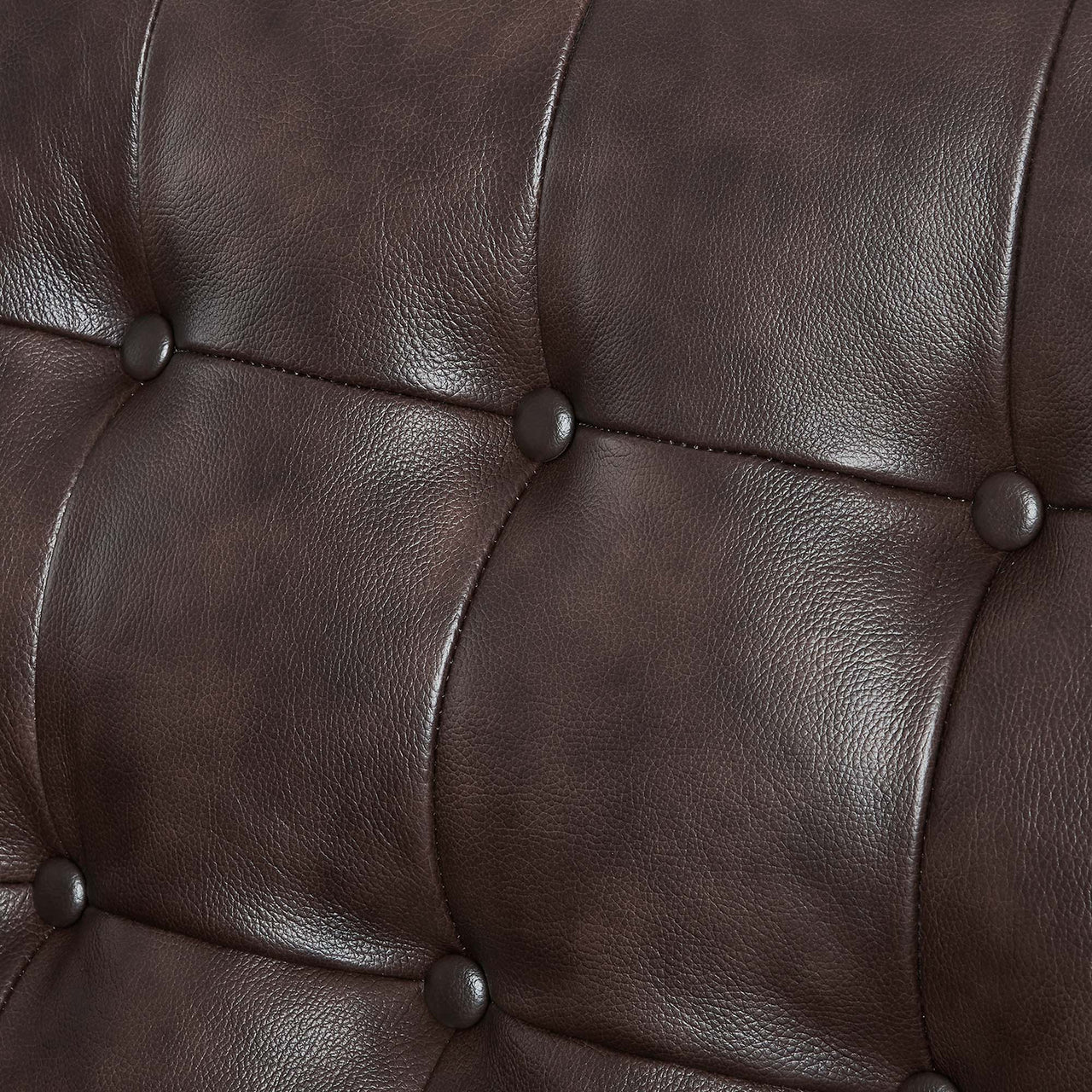 Lucera Leather Loveseat, Brown