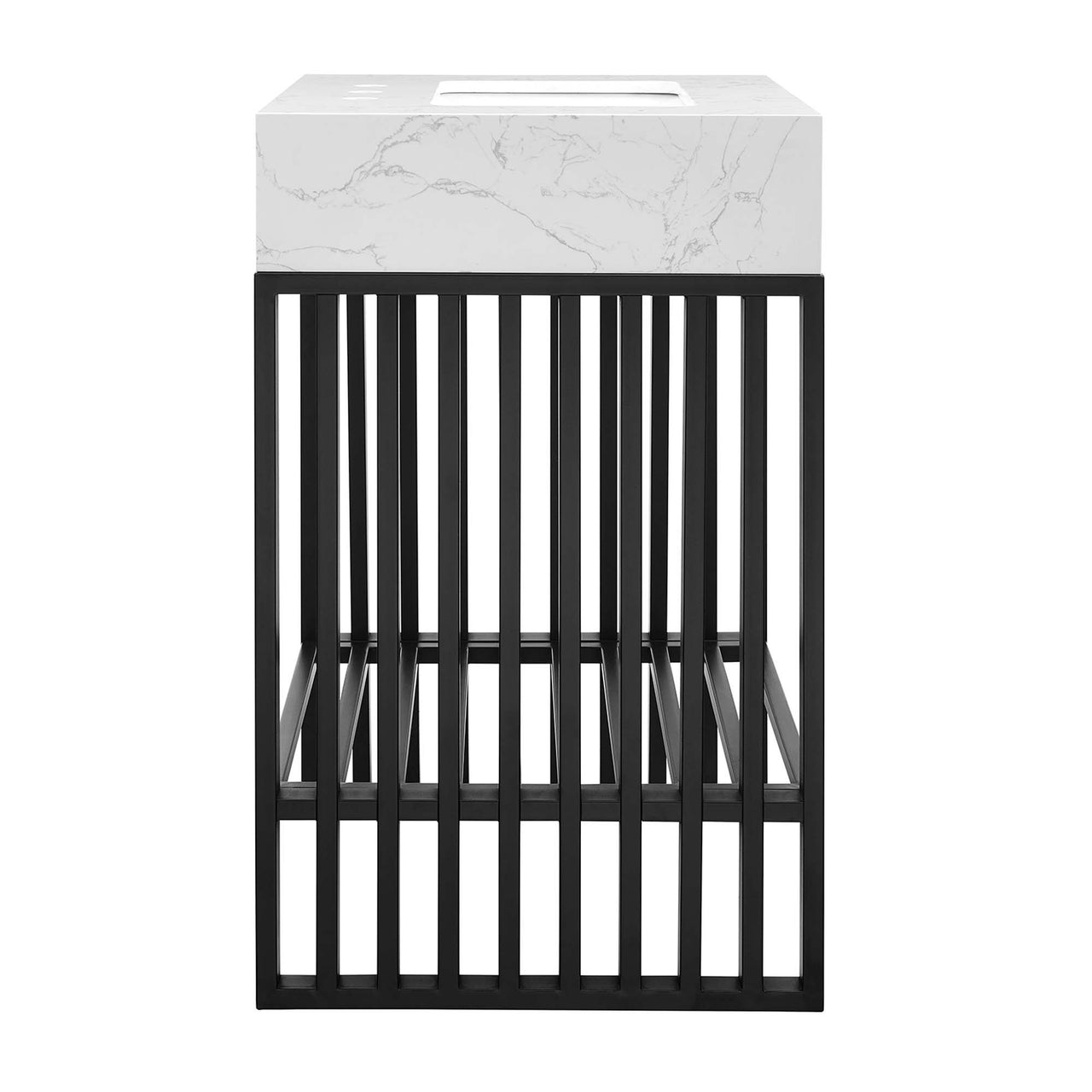 Orryx Vanity Unit, Small, White & Black