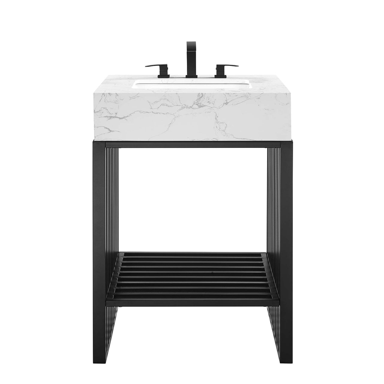 Orryx Vanity Unit, Small, White & Black