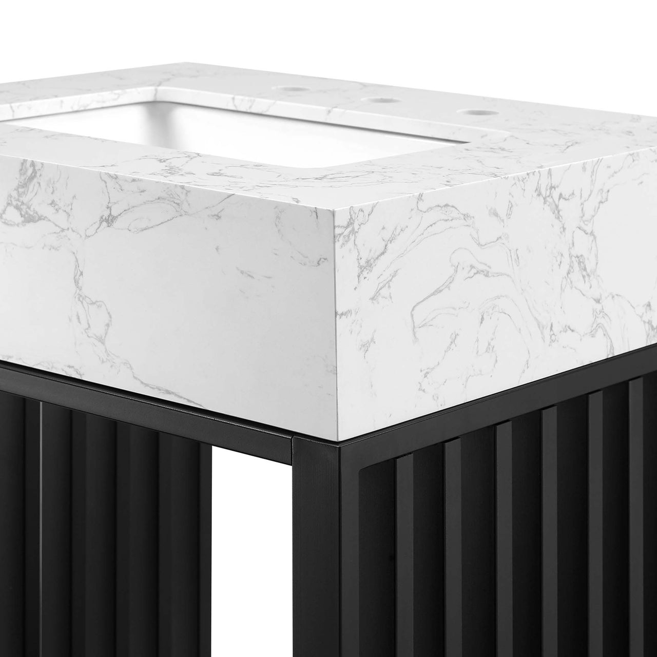 Orryx Vanity Unit, Small, White & Black