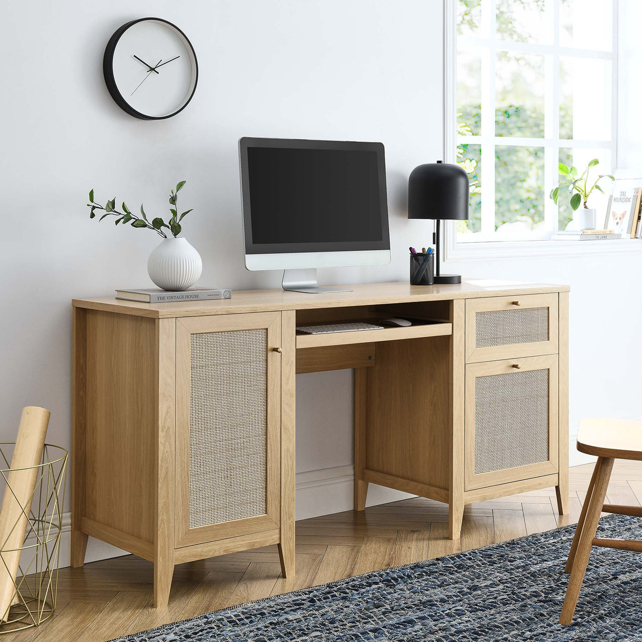 Marra Office Desk, Large, Oak