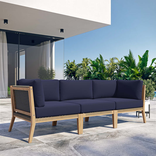 Brightmoor Alfresco Sofa Sectional, Gray & Navy