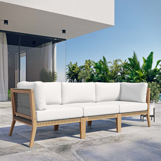 Brightmoor Alfresco Sofa Sectional, Gray & White