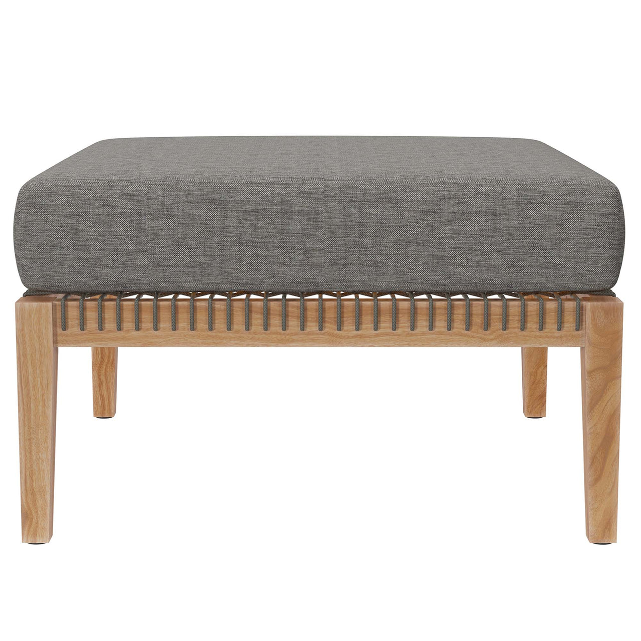 Brightmoor 4-Piece Alfresco Sectional, Gray & Natural Wood