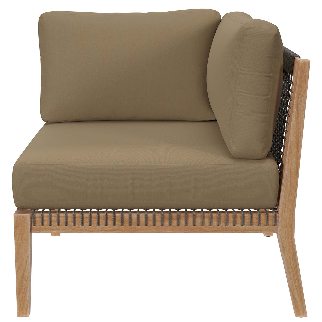 Brightmoor 4-Piece Alfresco Sectional, Gray & Light Brown