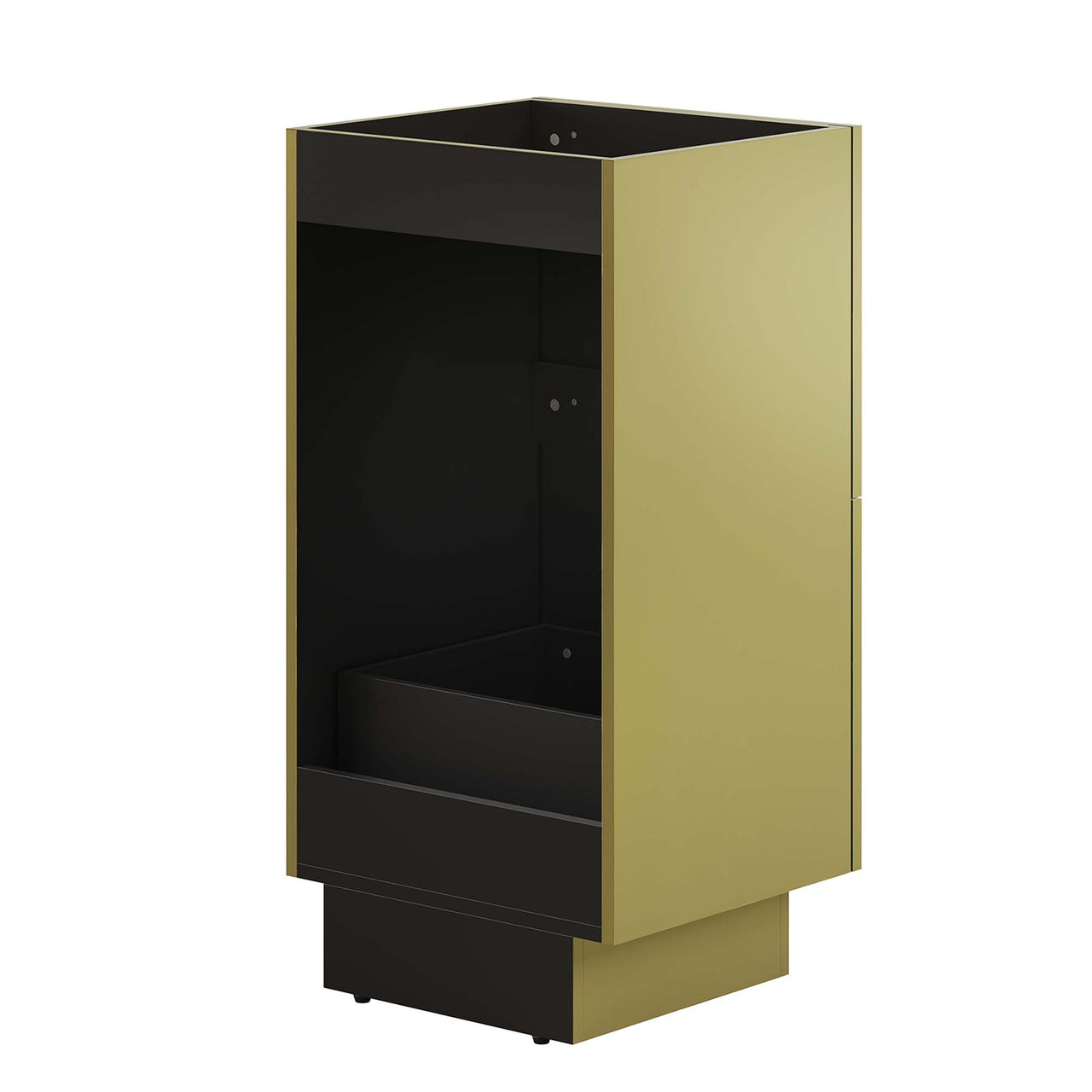 Gold Rush Vanity Base with Storage, Extra Small, Gold