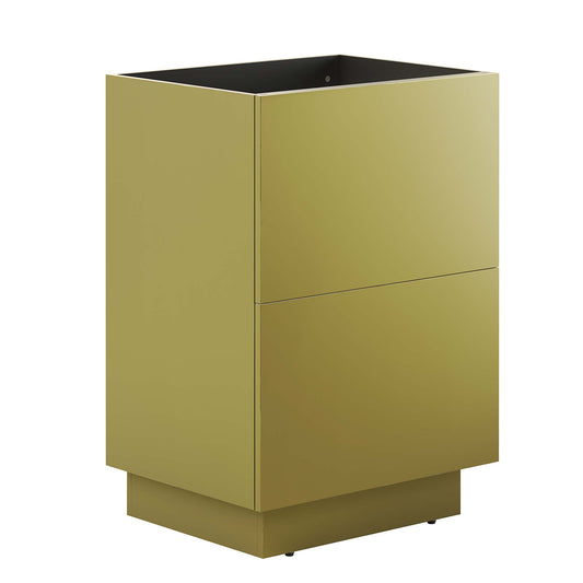 Gold Rush Vanity Base with Storage, Small, Gold