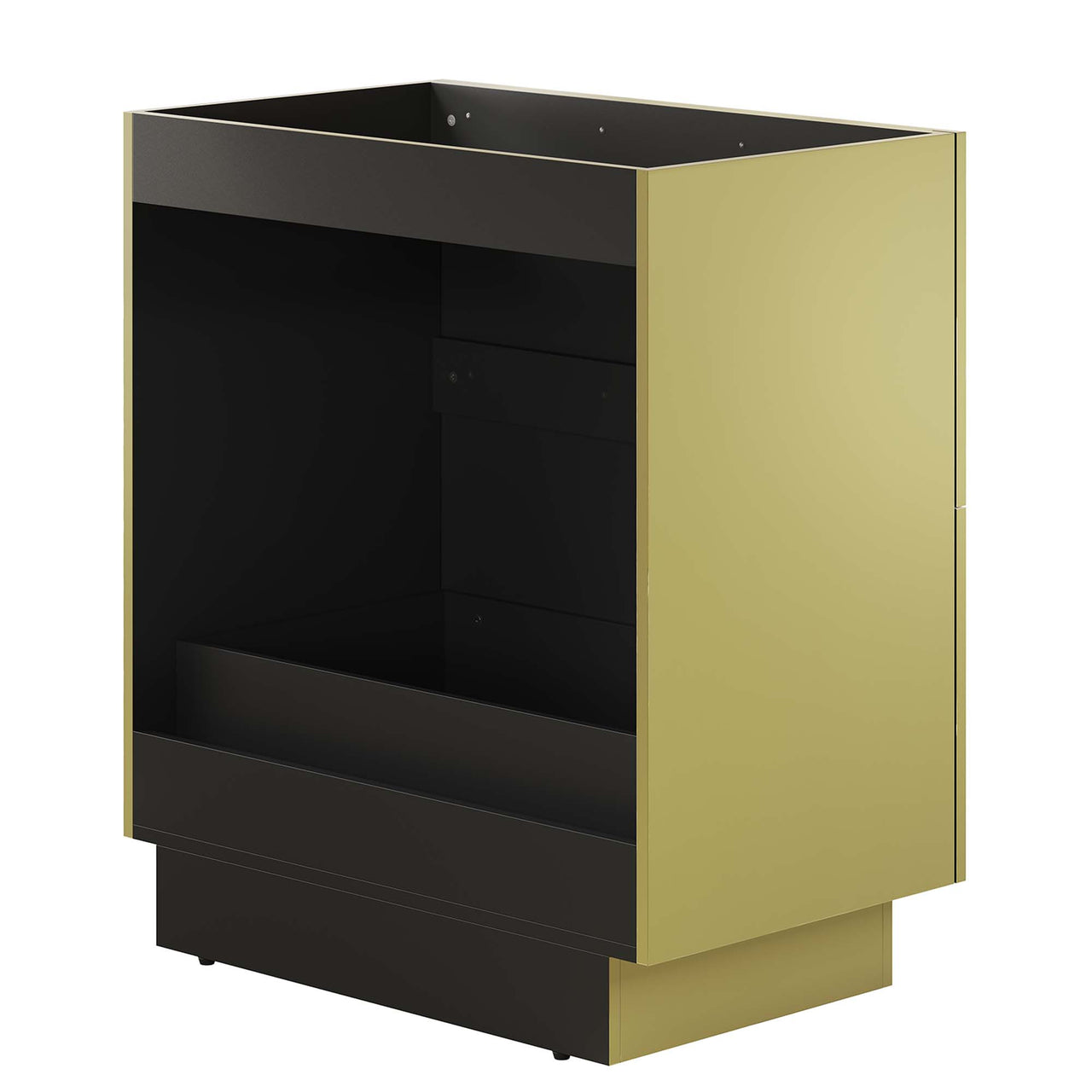 Gold Rush Vanity Base with Storage, Medium, Gold