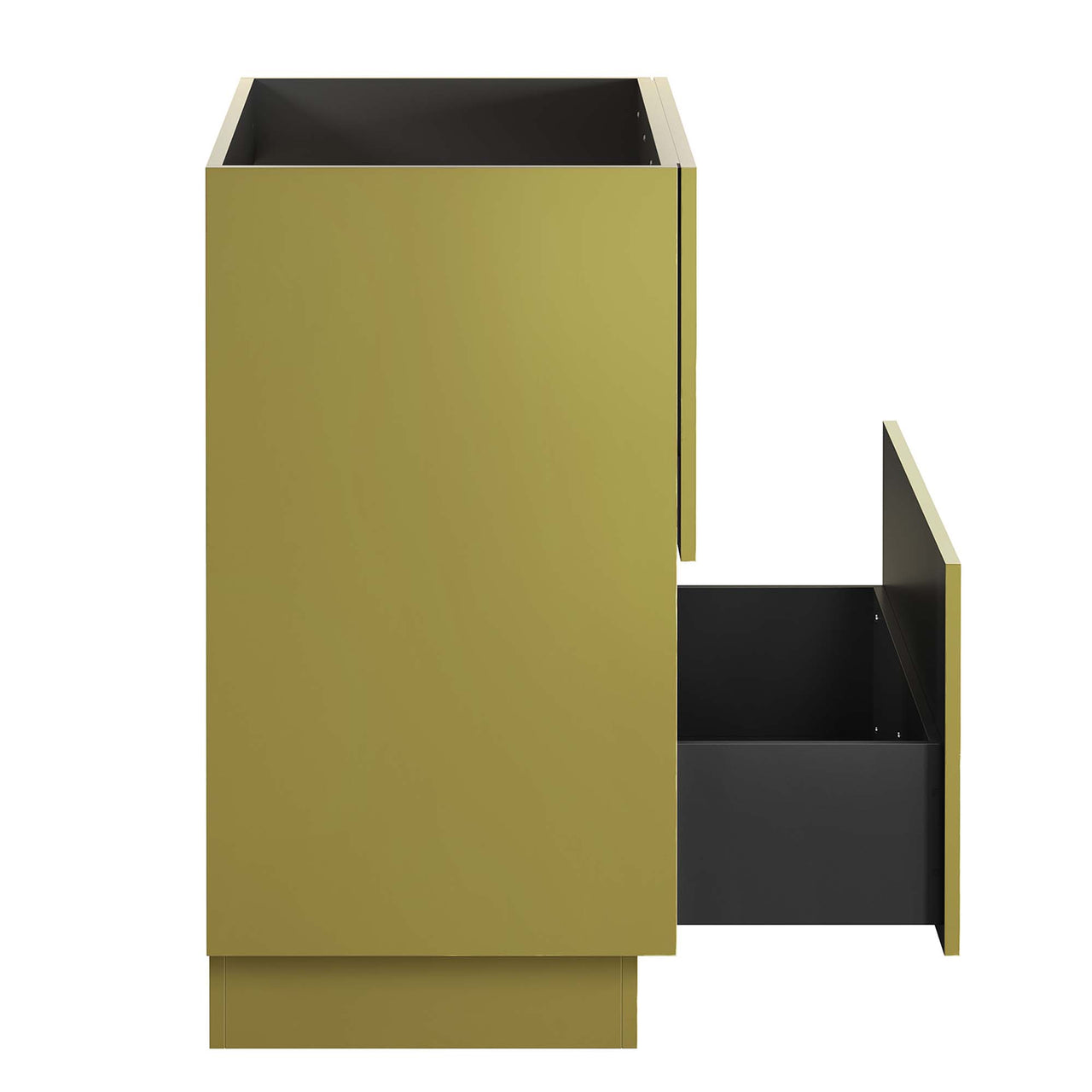 Gold Rush Vanity Base with Storage, Medium, Gold
