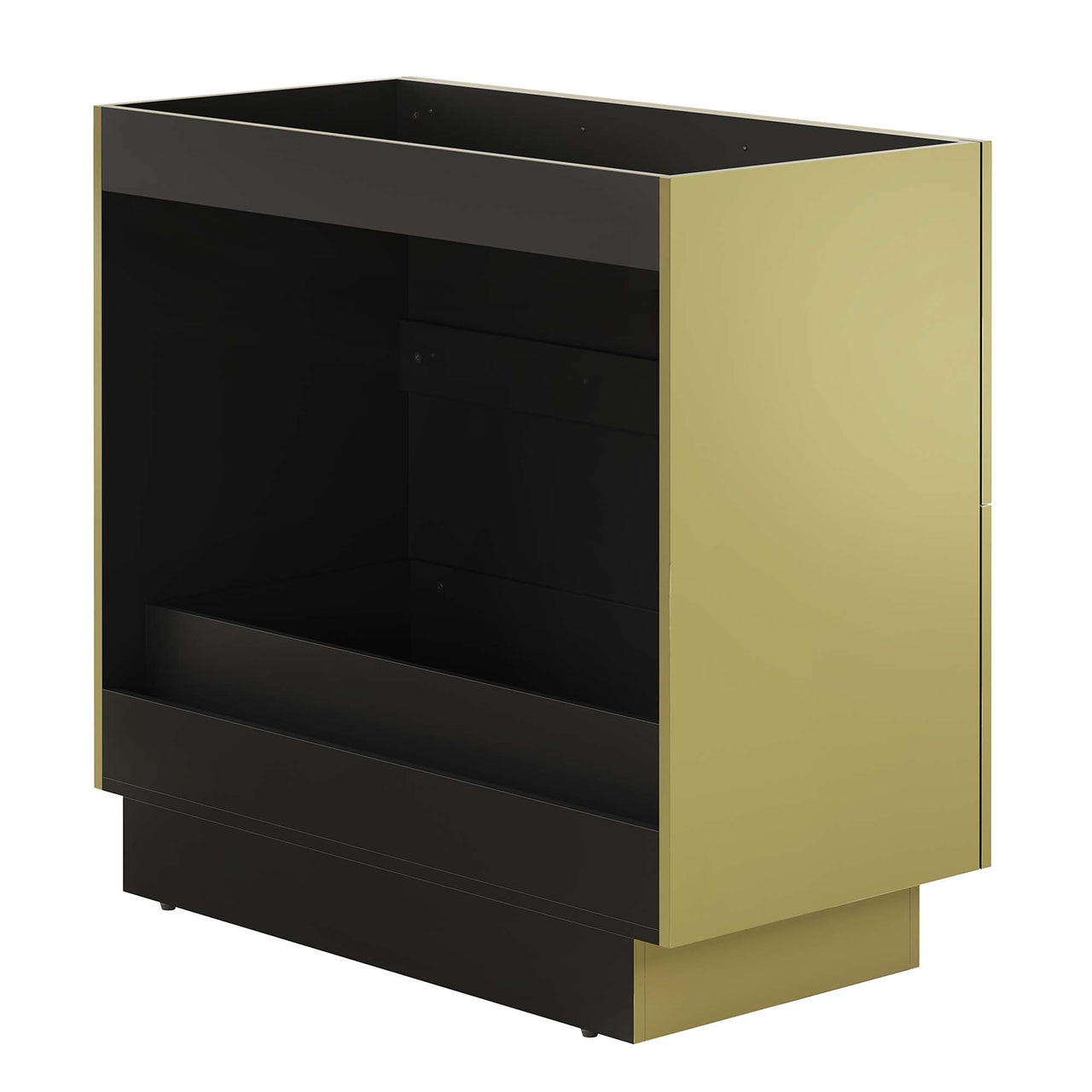 Gold Rush Vanity Base with Storage, Large, Gold
