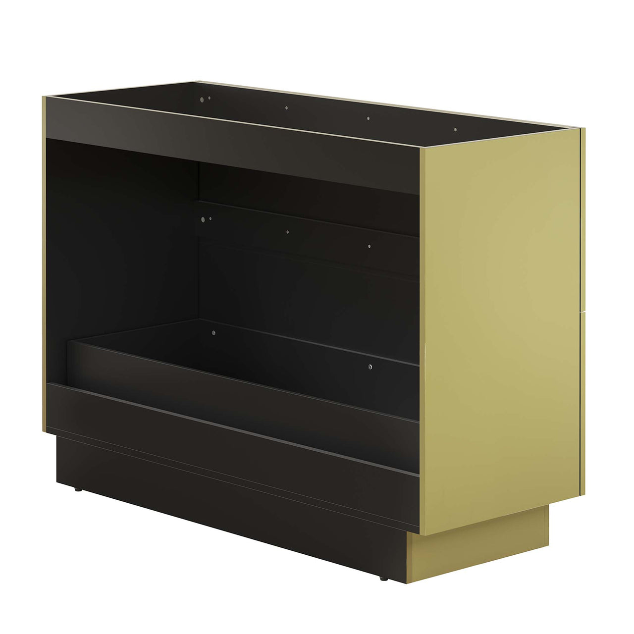 Gold Rush Vanity Base with Storage, Extra Large, Gold
