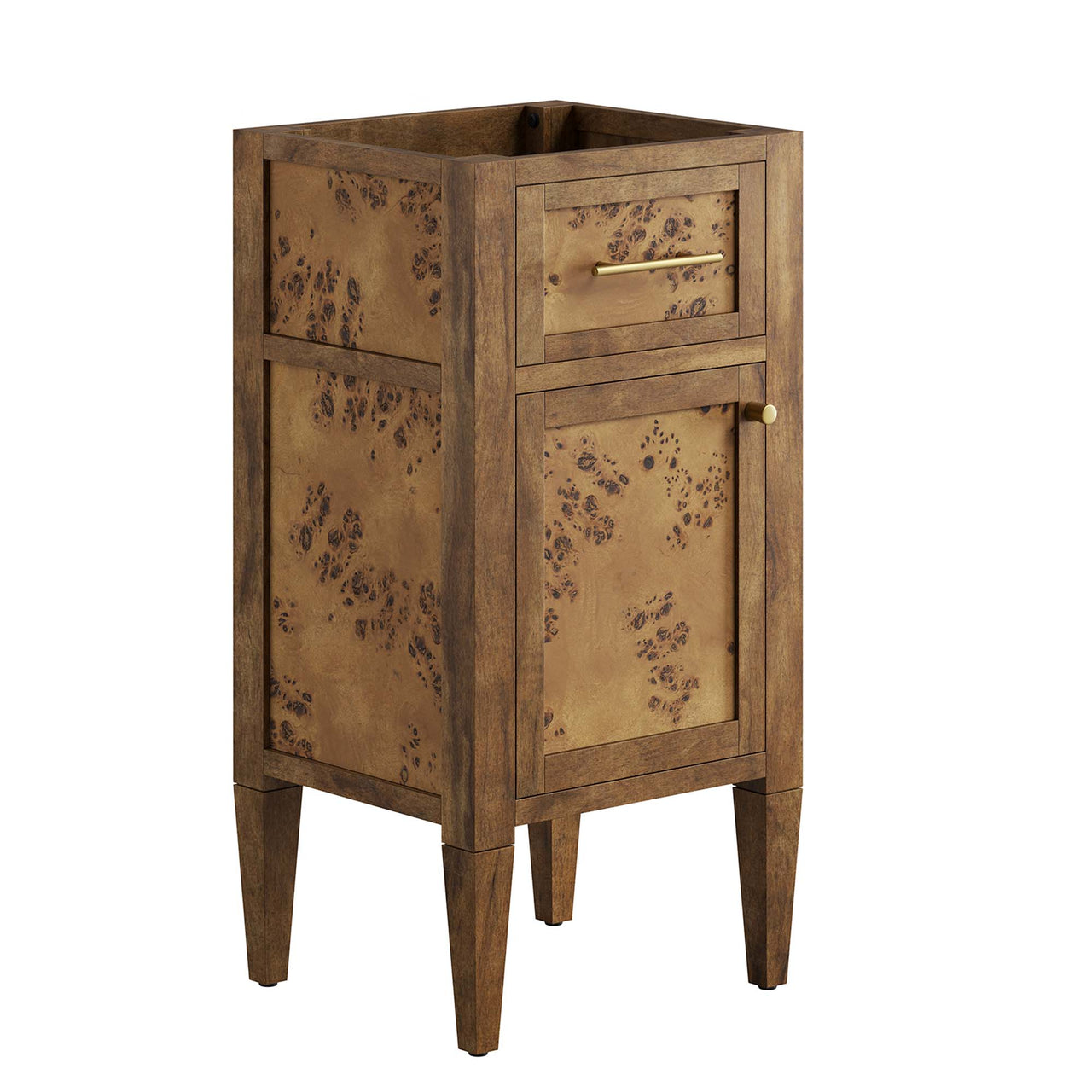 Elaria Vanity Base with Storage, Extra Small, Brown