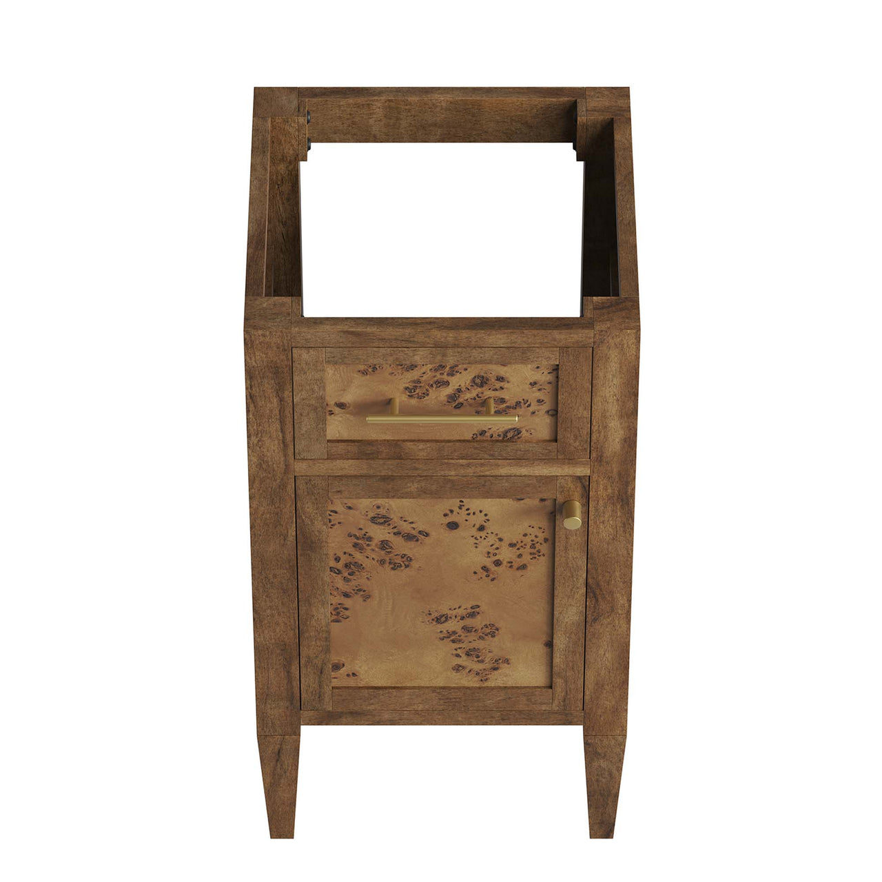 Elaria Vanity Base with Storage, Extra Small, Brown