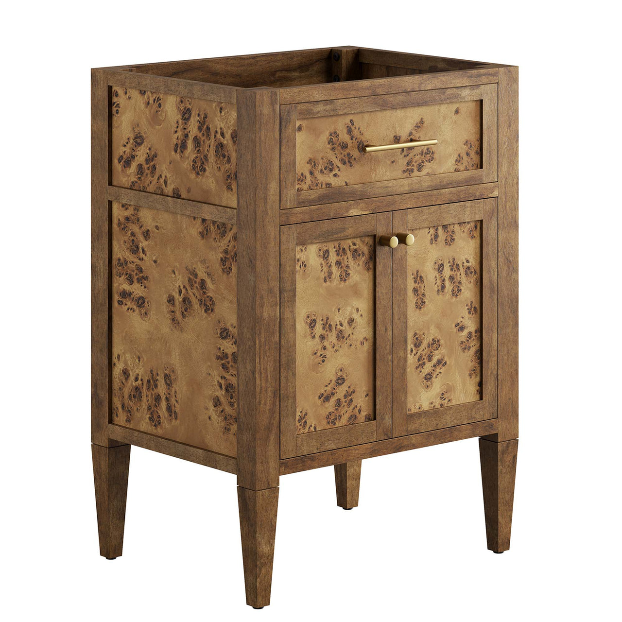 Elaria Vanity Base with Storage, Small, Brown