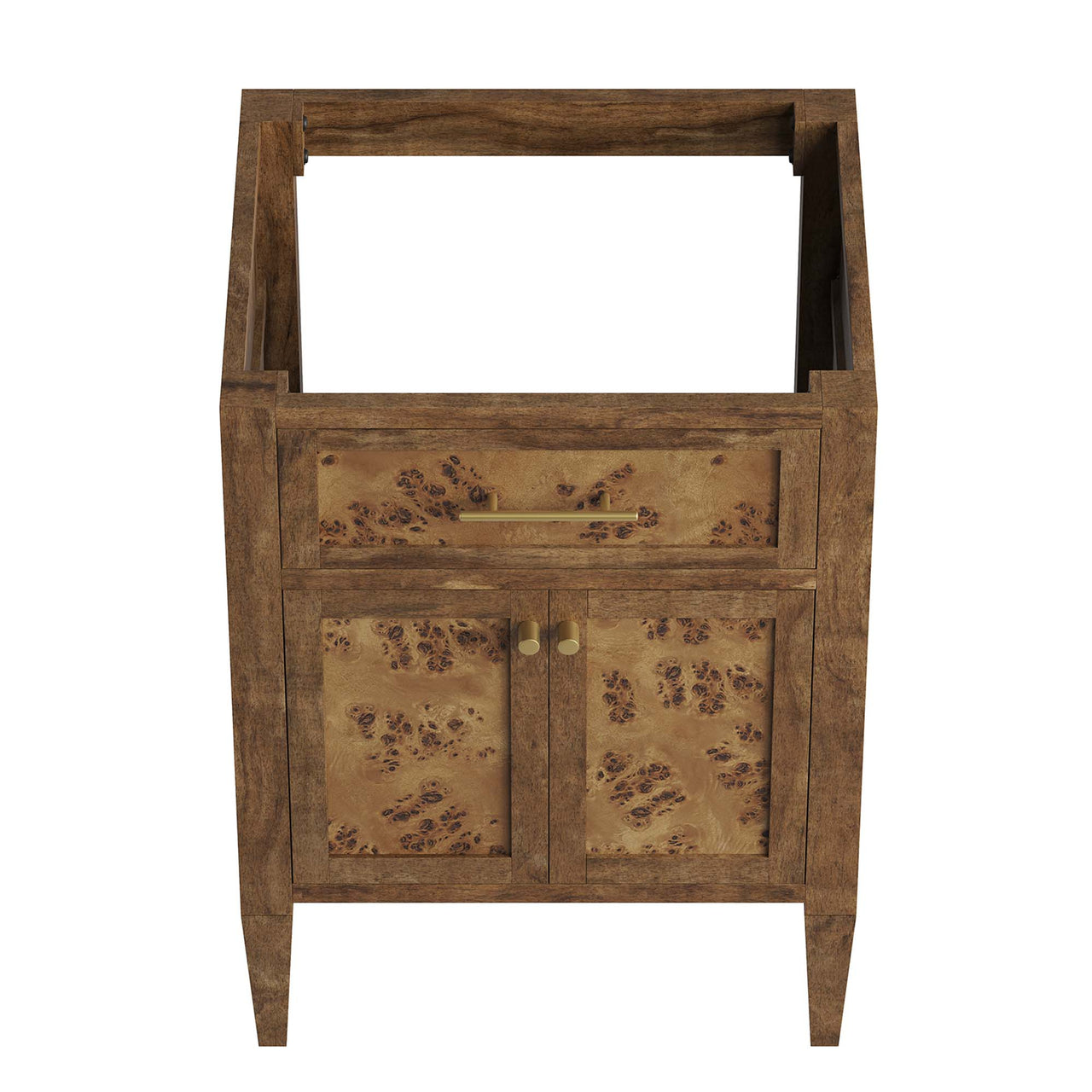 Elaria Vanity Base with Storage, Small, Brown