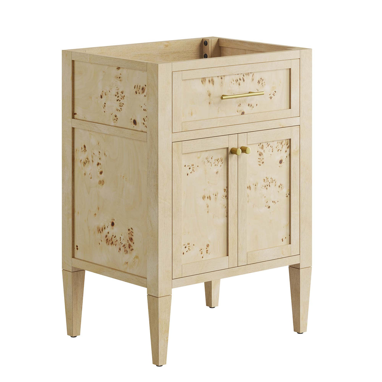 Elaria Vanity Base with Storage, Small, Cream