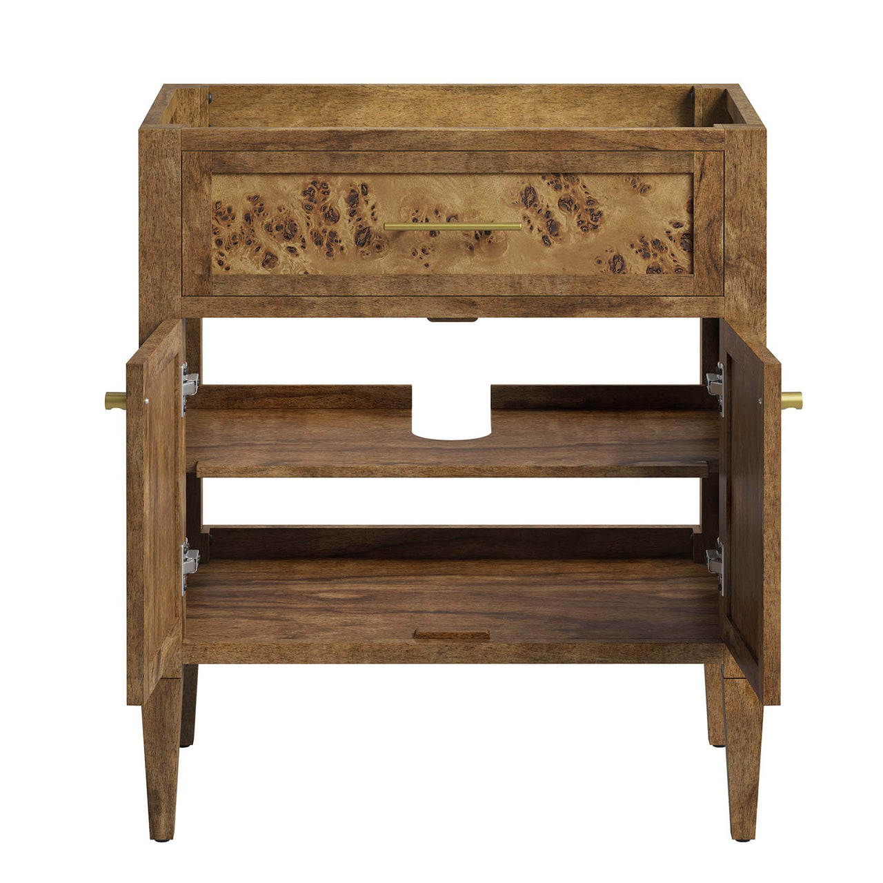 Elaria Vanity Base with Storage, Medium, Brown