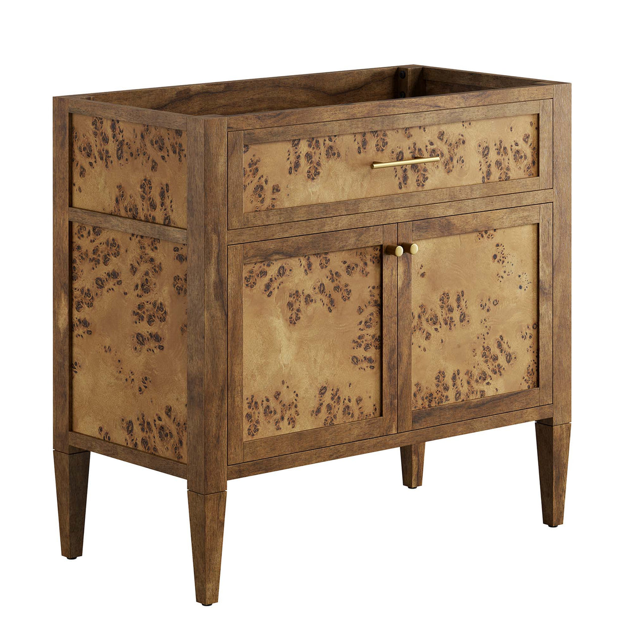 Elaria Vanity Base with Storage, Large, Brown