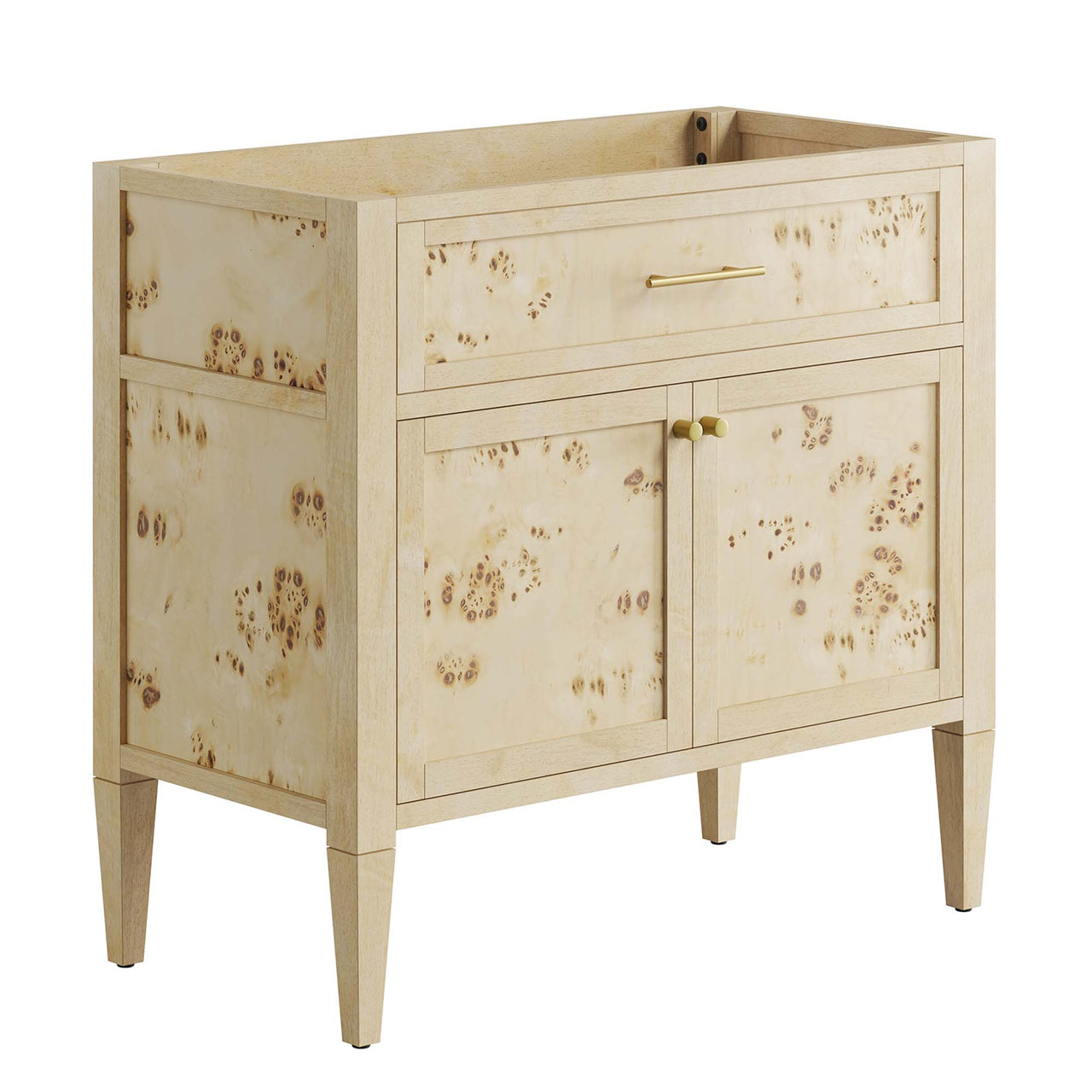 Elaria Vanity Base with Storage, Large, Cream
