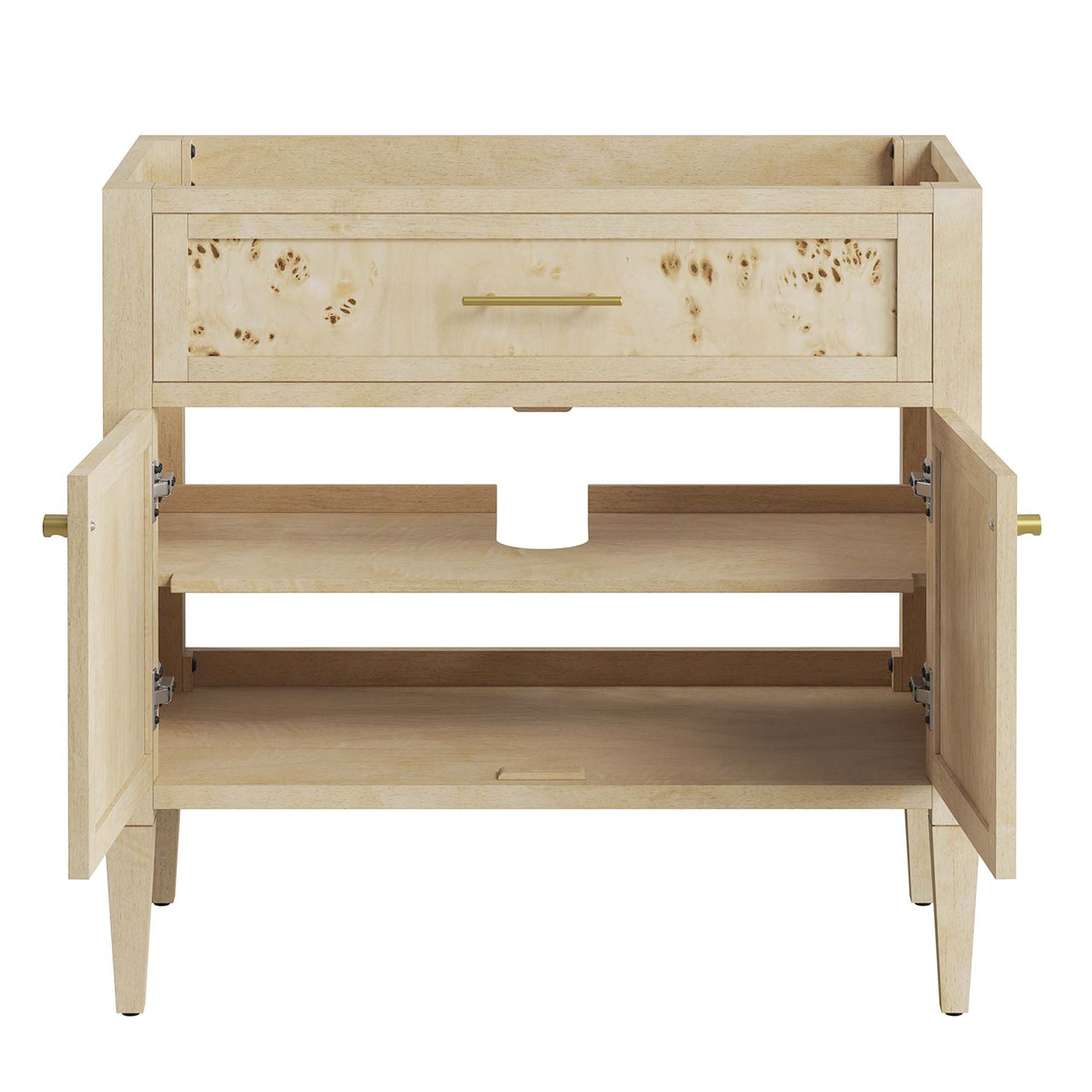 Elaria Vanity Base with Storage, Large, Cream