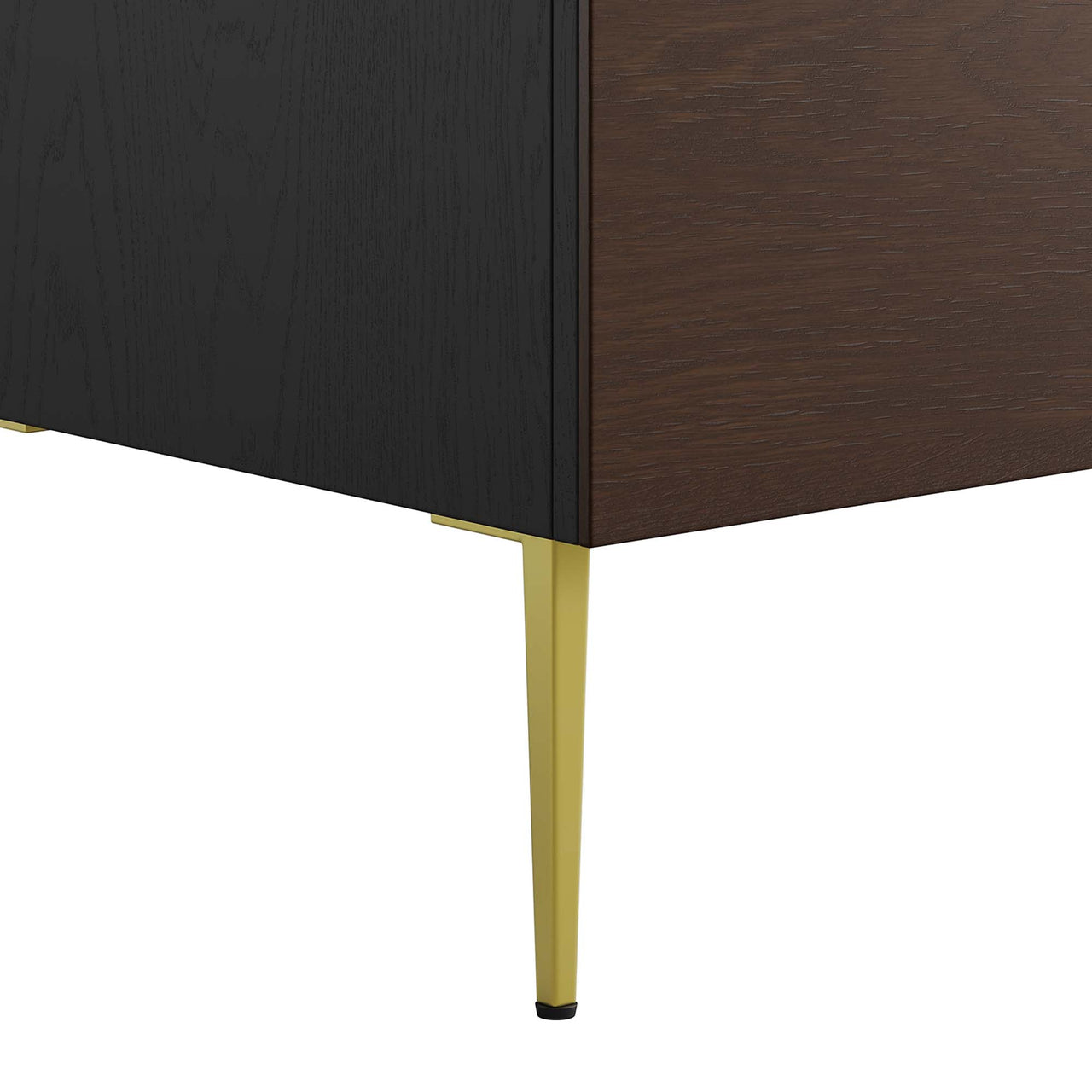 Auror Vanity Base with Storage, Extra Small, Black & Gold