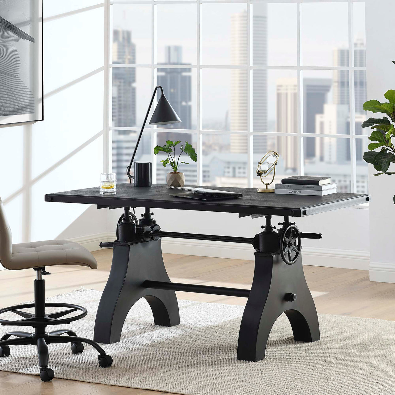 Ironvale Dining Table | Computer Desk, Black