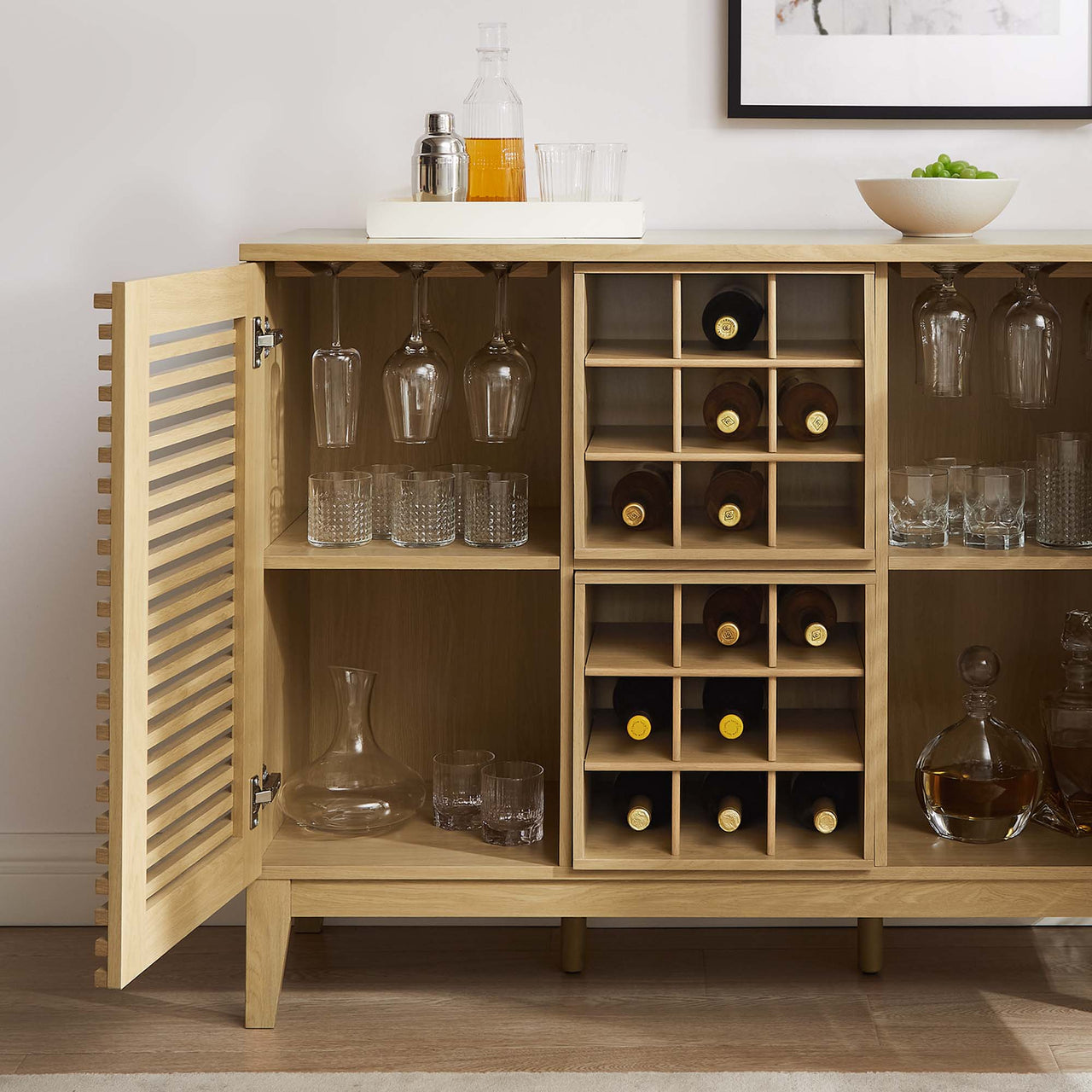 Ventra Bar Cabinet, Oak