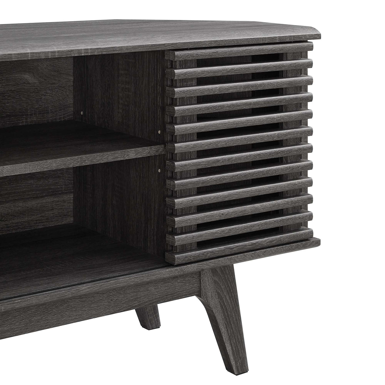 Ventra Corner TV Stand, Charcoal