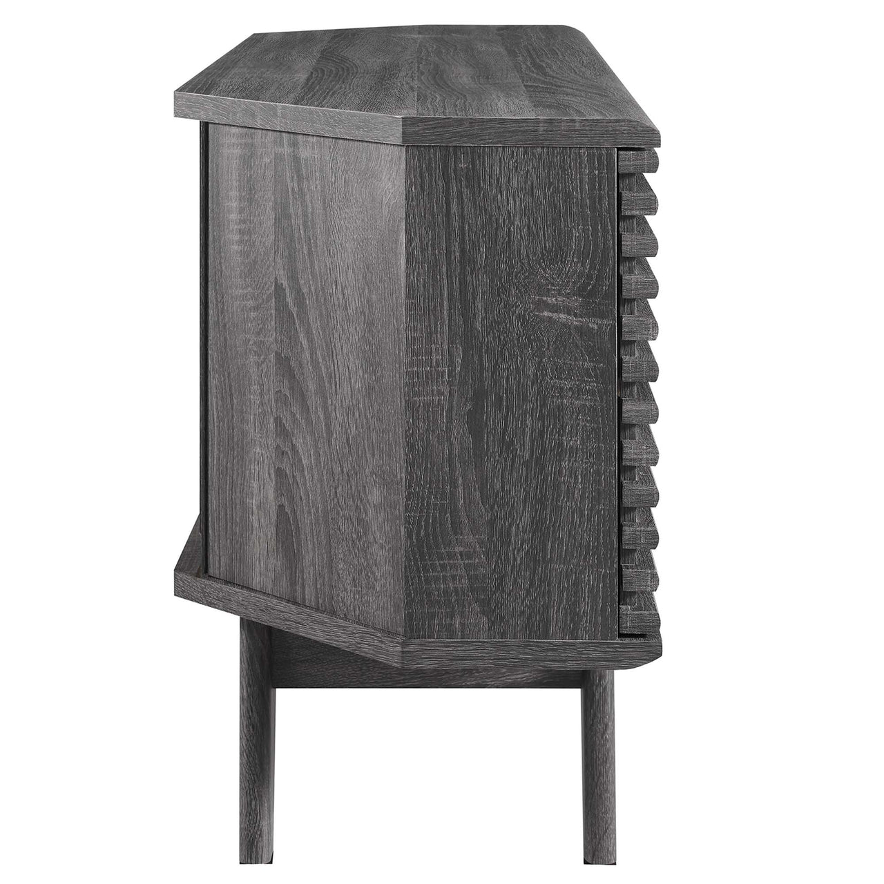 Ventra Corner TV Stand, Charcoal