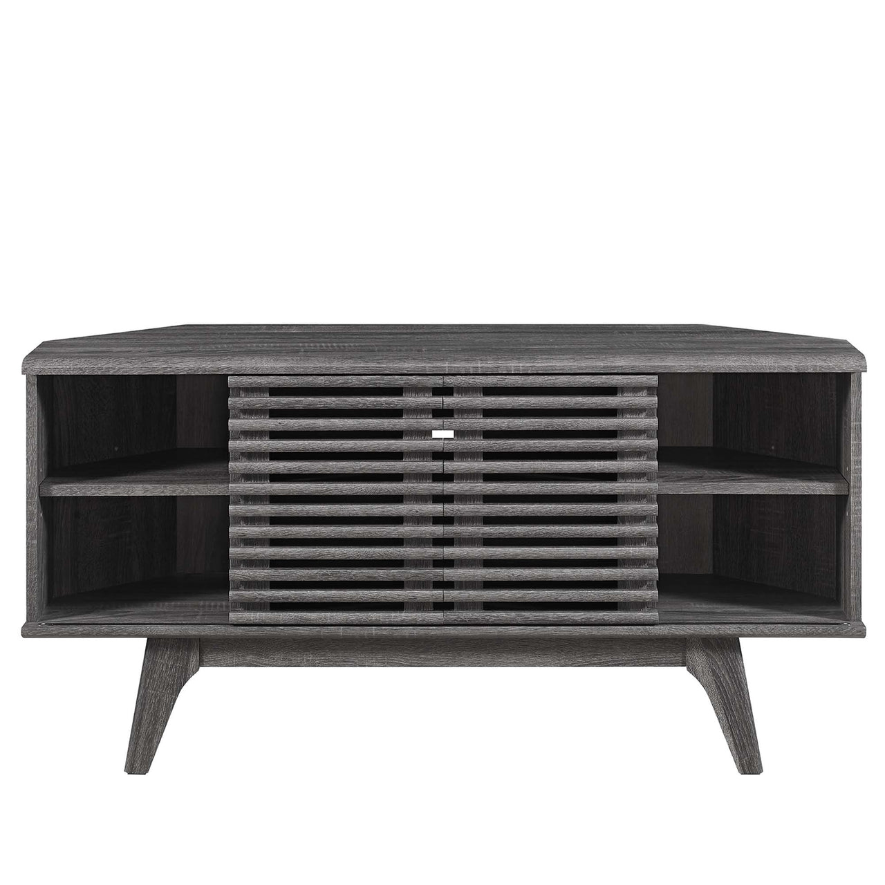 Ventra Corner TV Stand, Charcoal