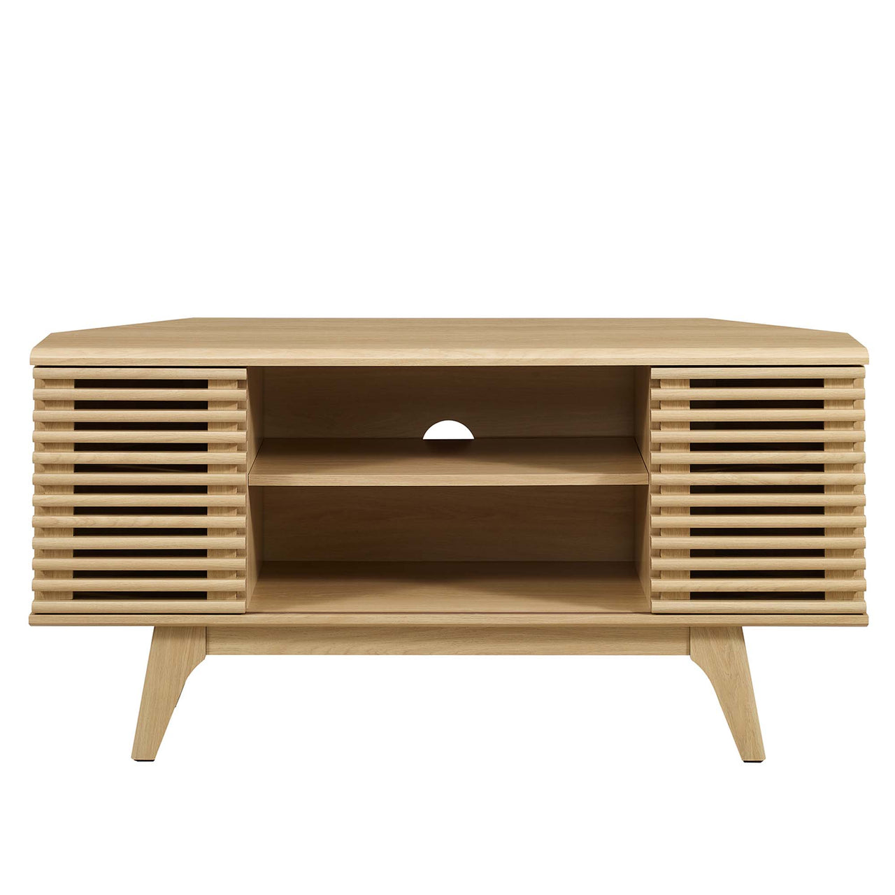 Ventra Corner TV Stand, Oak