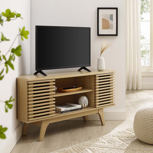 Ventra Corner TV Stand, Oak
