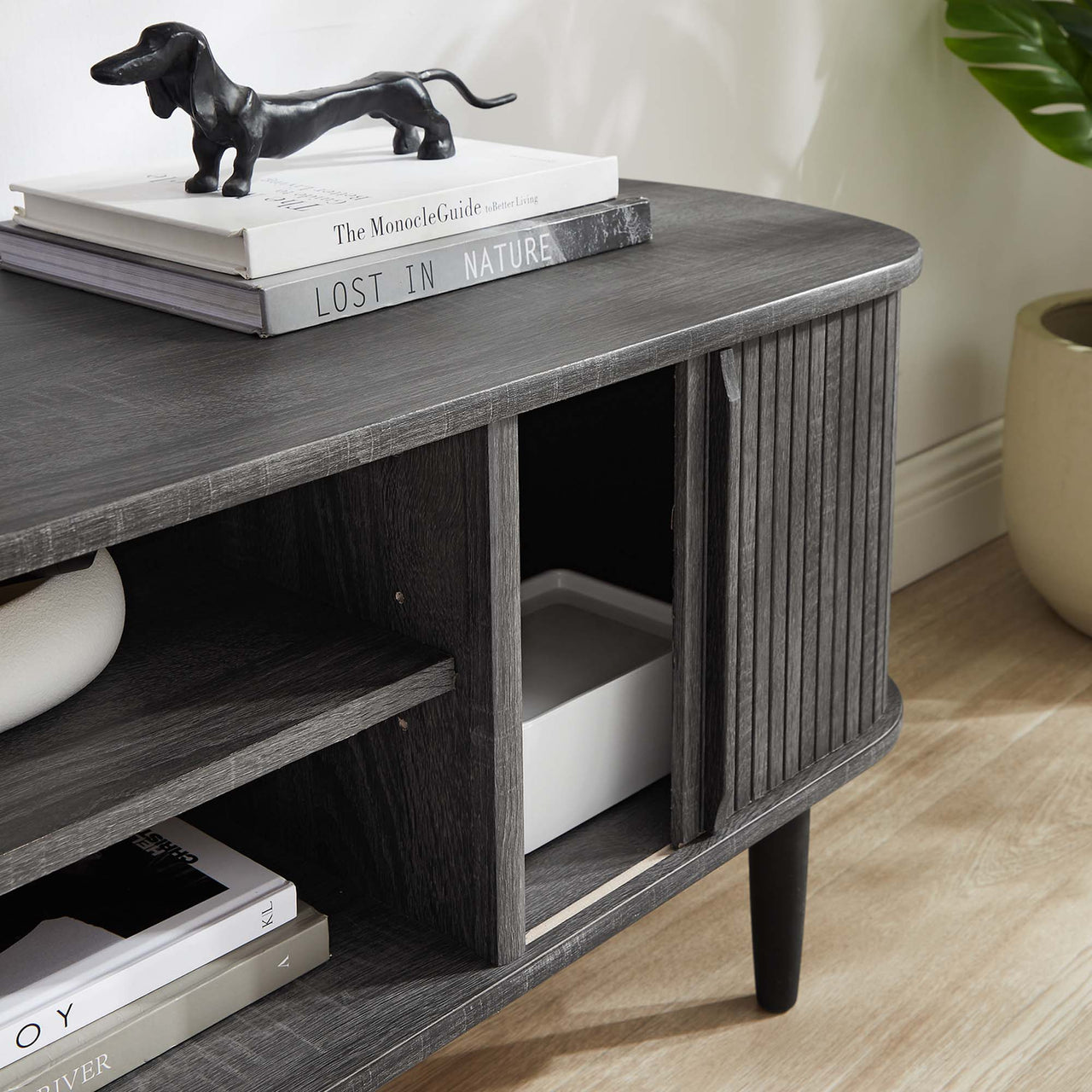 Conceal TV Stand, Small, Charcoal