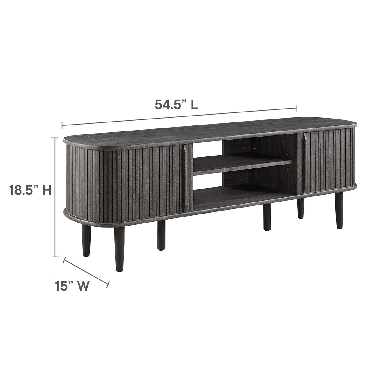 Conceal TV Stand, Small, Charcoal