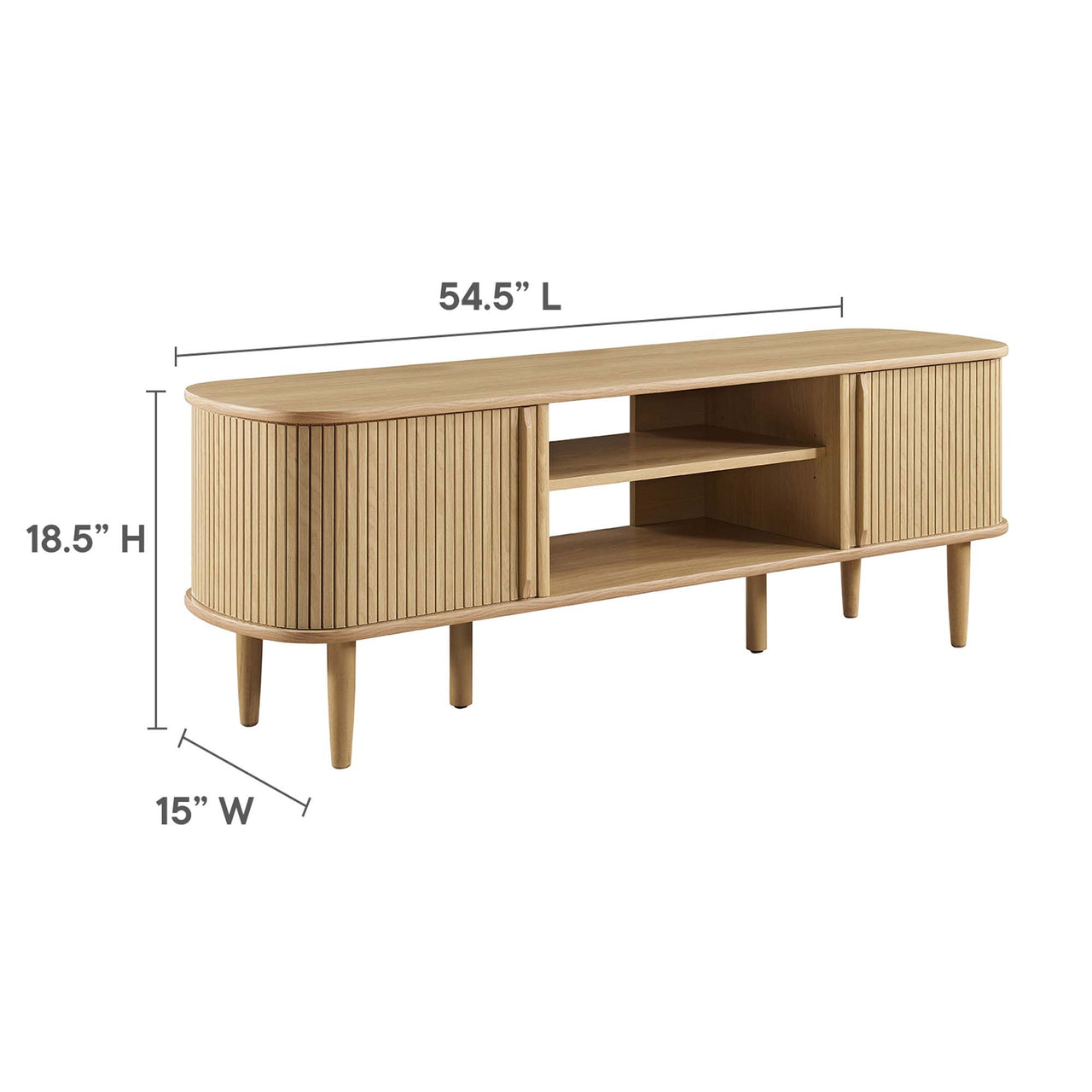 Conceal TV Stand, Small, Oak