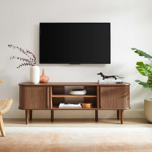 Conceal TV Stand, Small, Walnut