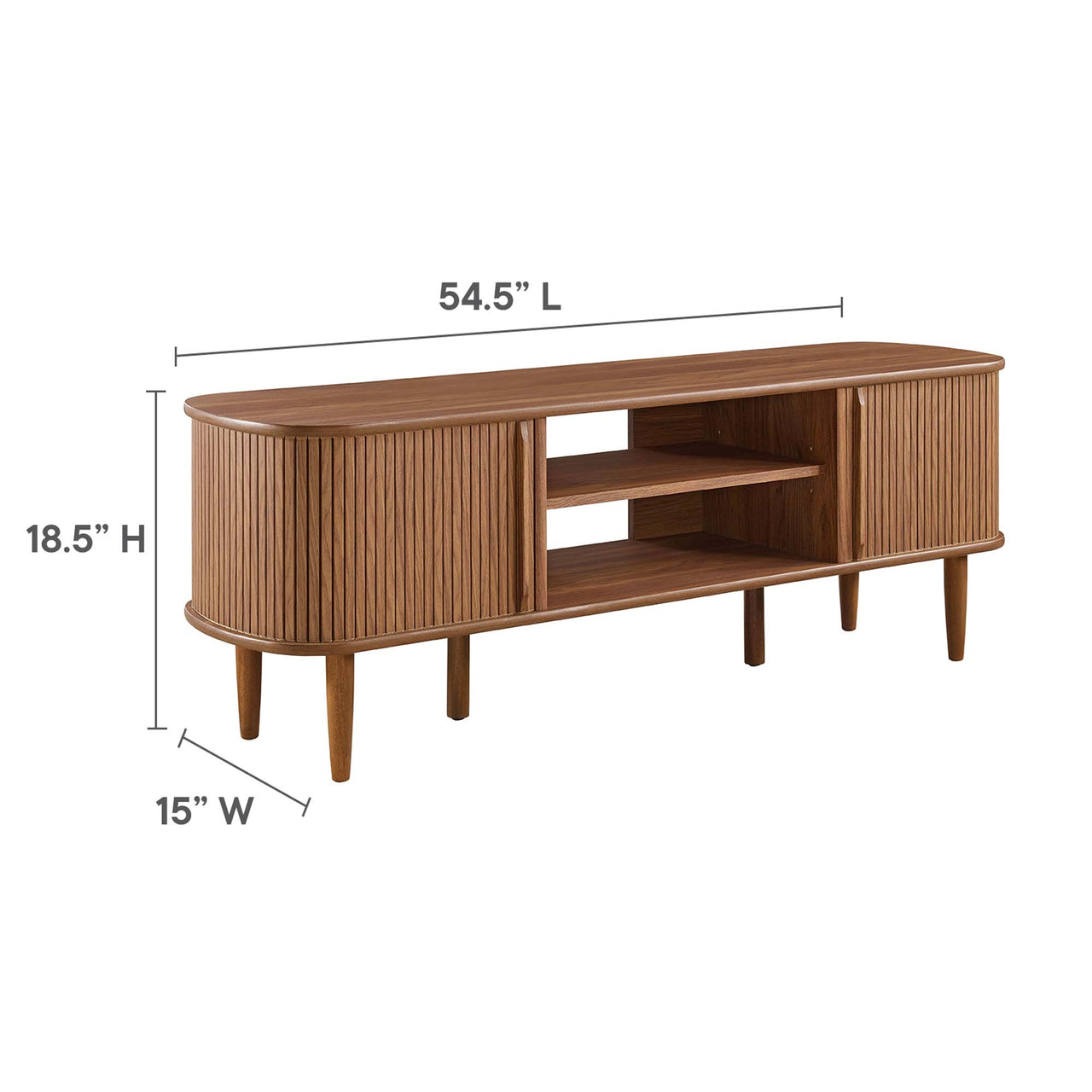 Conceal TV Stand, Small, Walnut